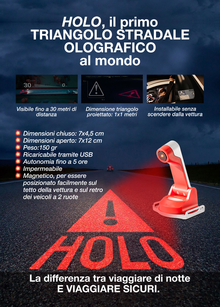 holo triangolo laser