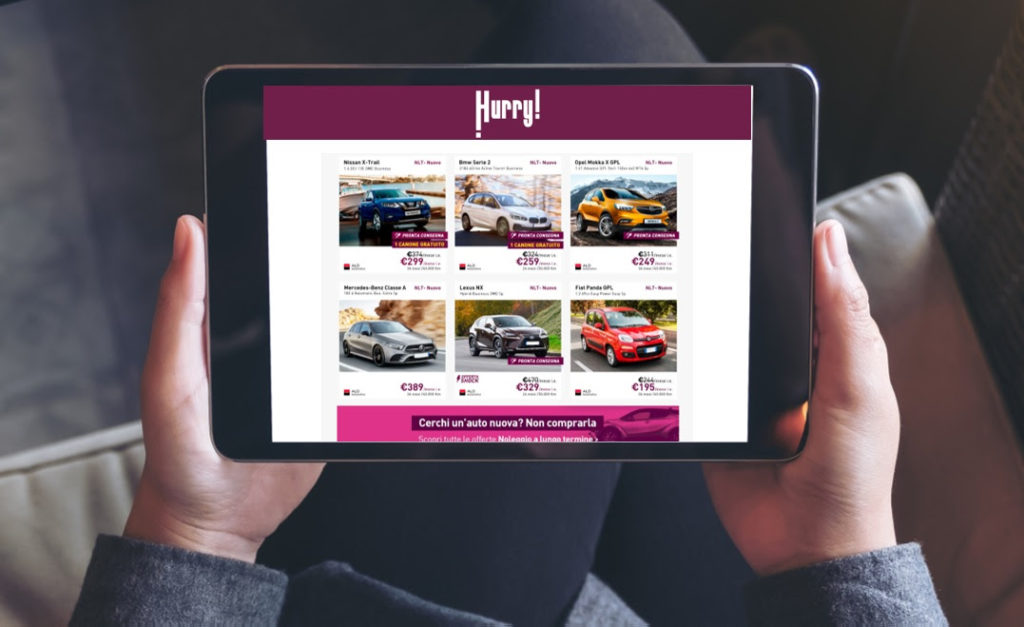 hurry! usato noleggio a lungo termine mobilita' sostenibile