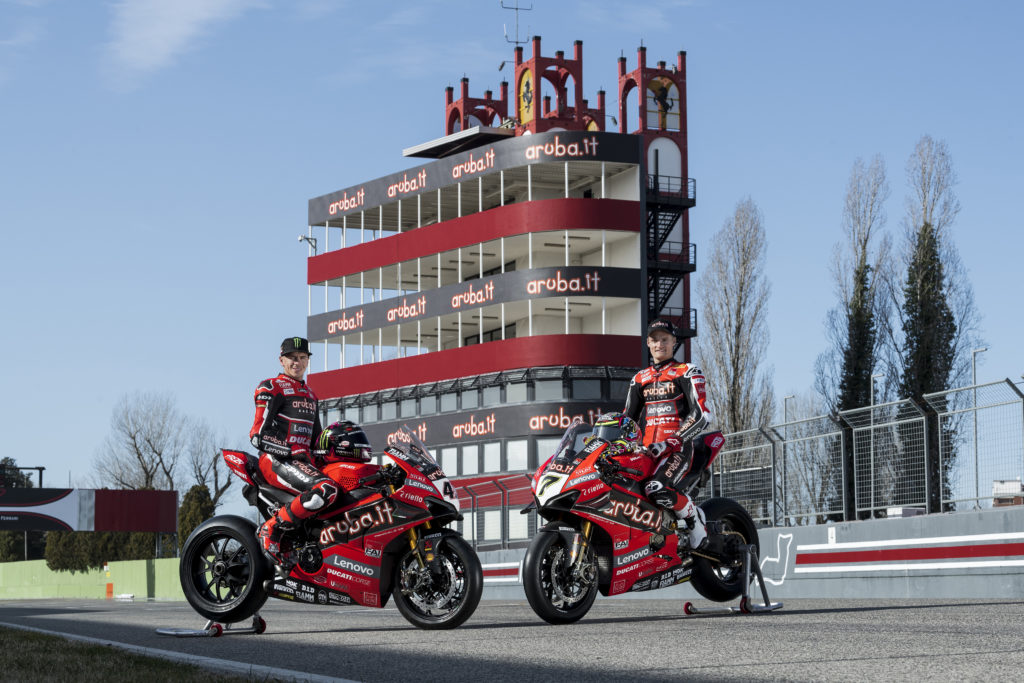 Superbike Aruba Racing Ducati Panigale V4 R Scott Redding Chaz Davies