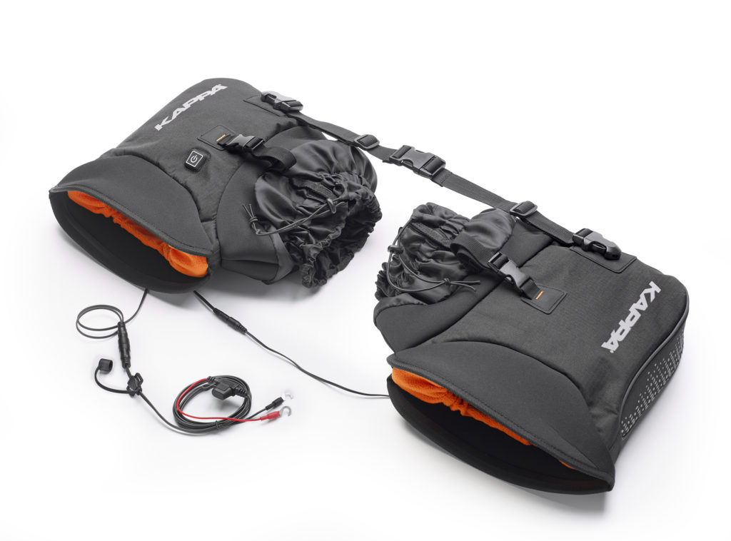 coprimanopole riscaldati elettricamente collegati batteria moto Kappamoto moffole KS604