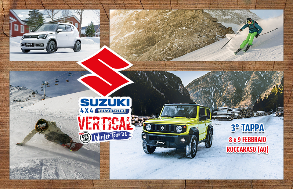 Roccaraso Suzuki 4x4 Hybrid Vertical Winter Tour Radio Deejay
