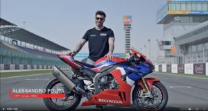 I piloti Honda a bordo della nuova CBR1000RR-R Fireblade SP sulla pista di Losail, in Qatar