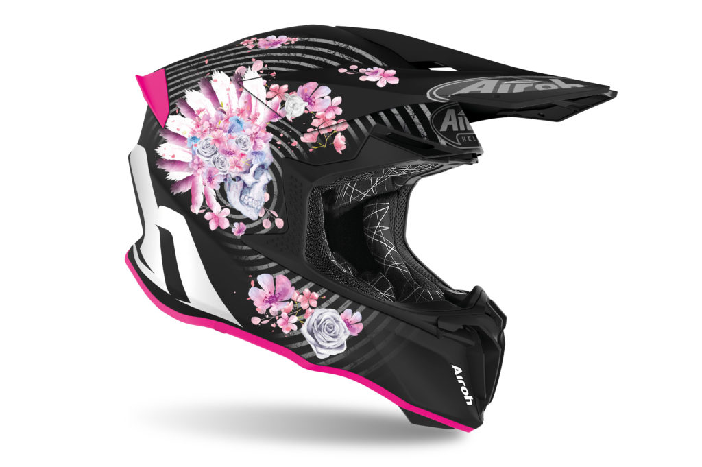 Airoh Twist 2.0 Mad Matt Helios Map Pink Matt caschi donne donna