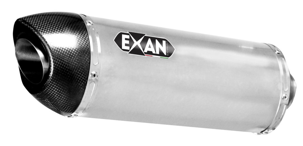 Kawasaki Ninja 400 Scarichi Exan CARBON CAP X-BLACK OVALE evo x