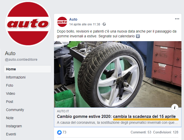 Cambio gomme date multe obblighi coronavirus gommista pneumatici