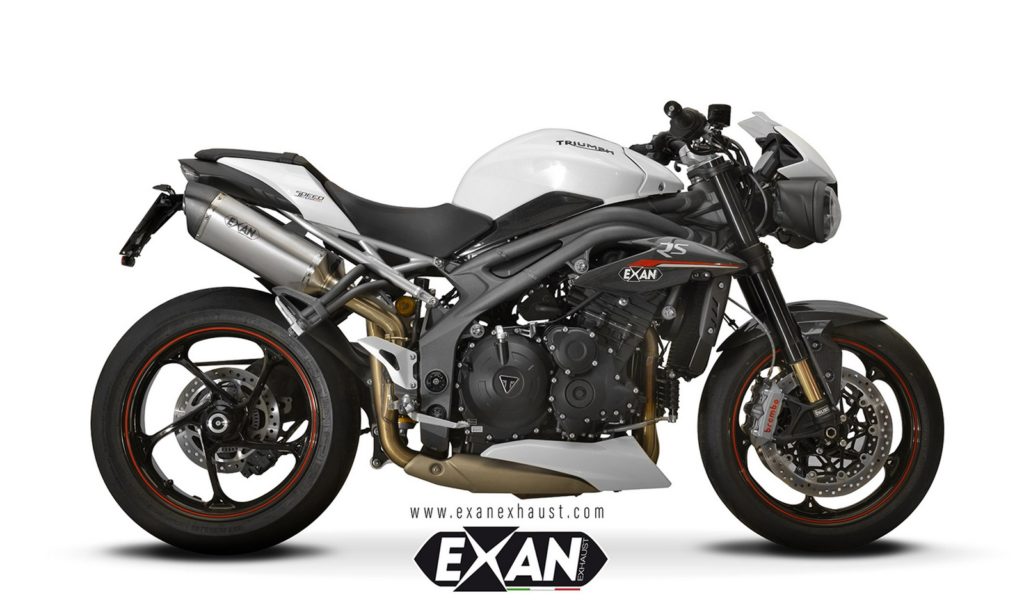 Scarichi per la Triumph Speed Triple? 3 proposte Exan: X-Black Ovale, X-GP e Carbon Cap