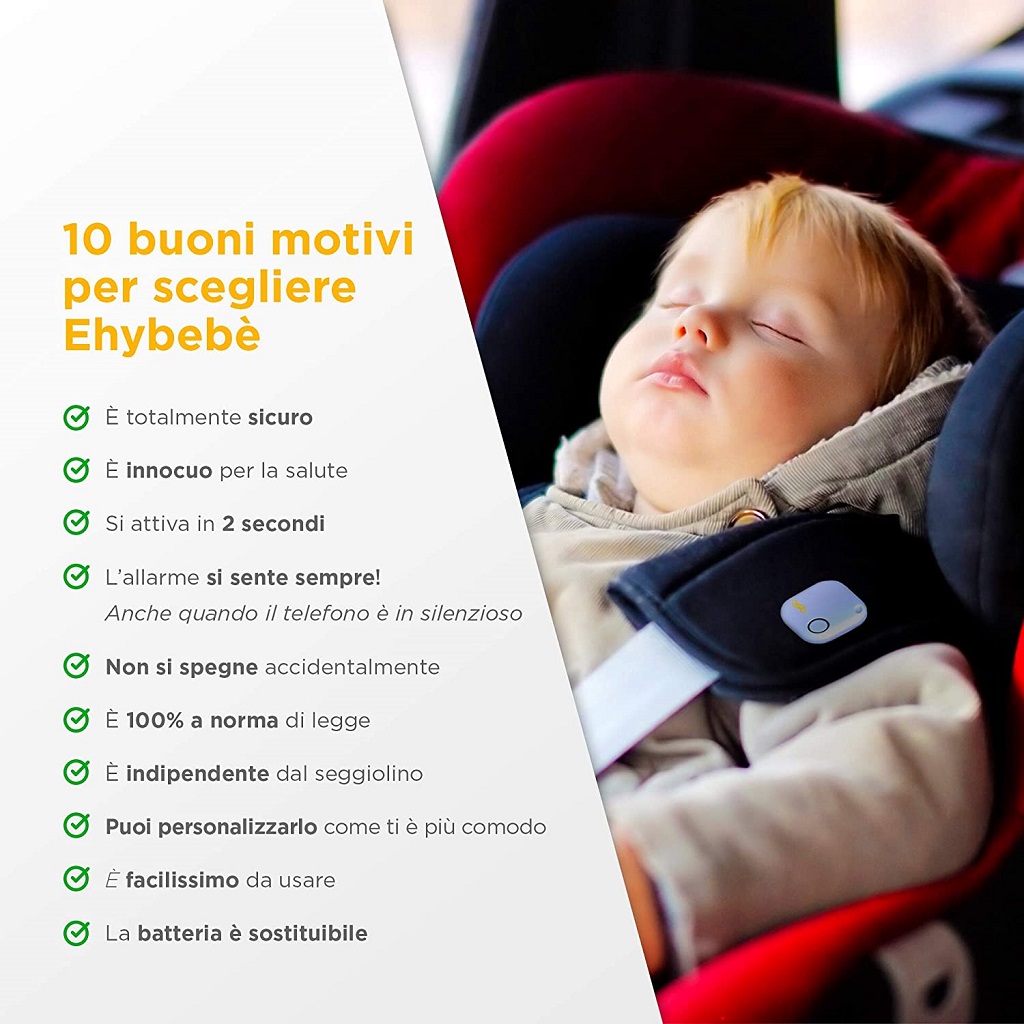 Ehybebè dispositivo anti abbandono bimbi in auto economico