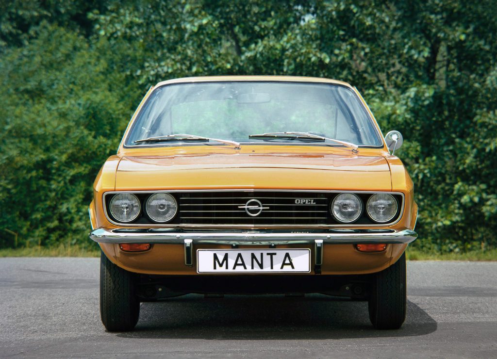 Opel Manta anniversario 50 anni pesce leggenda perchè questo nome
