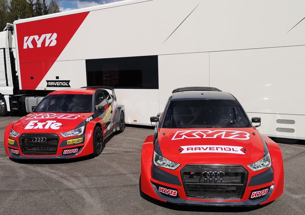 KYB Team JC mondiale Rallycross 2020 ammortizzatori sospensioni