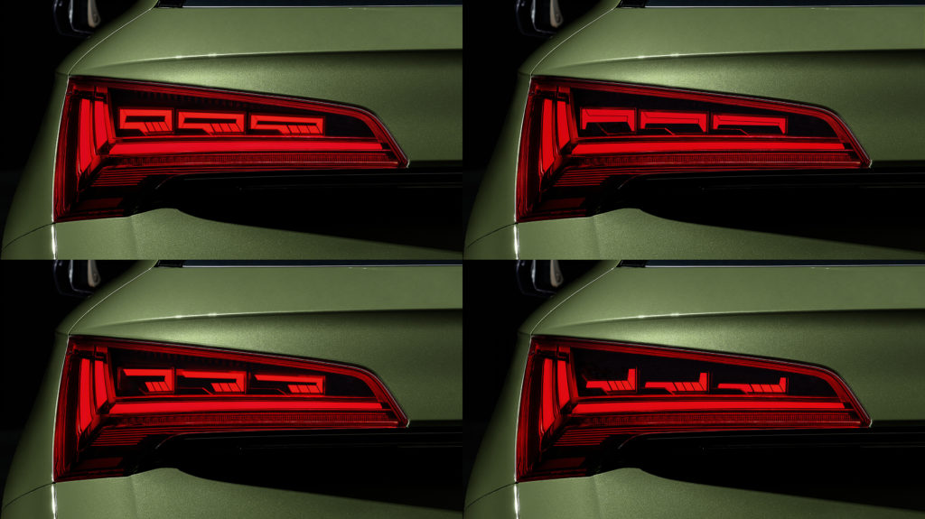 Audi presenta la nuova generazione di gruppi ottici con tecnologia OLED illuminazione Q5
