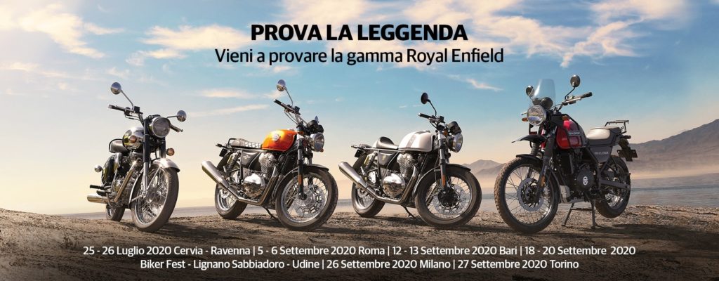Royal Enfield test prova