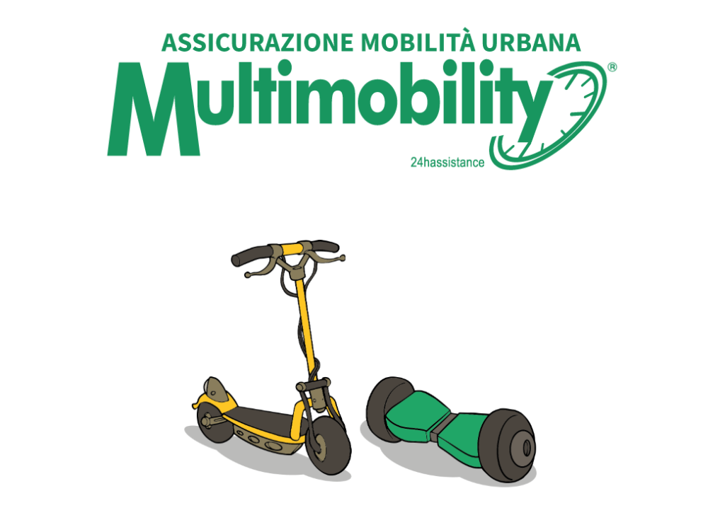 Multimobility assicurazione 24hassistance bici e-bike monopattini elettrici