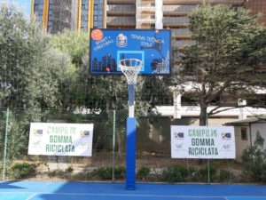 Ecopneus basket gomma riciclata PFU Pneumatici Fuori Uso