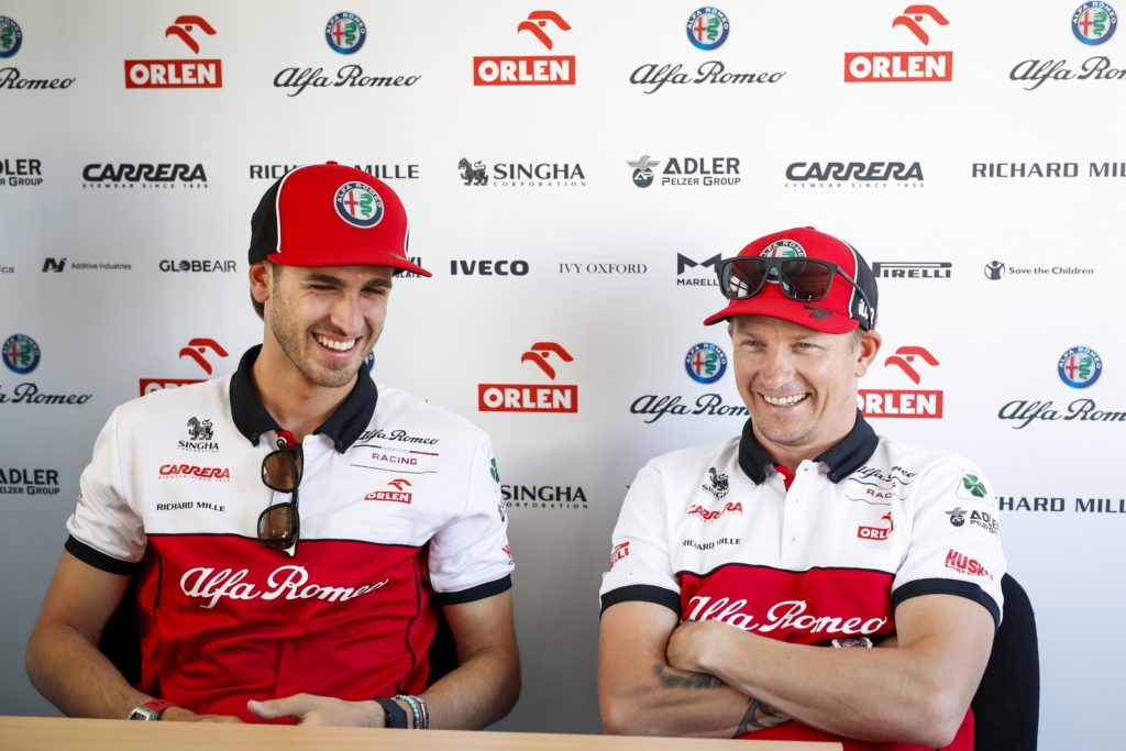 Kimi Räikkönen e Antonio Giovinazzi in pista con Alfa Romeo Racing Orlen anche nel 2021 formula 1 f1