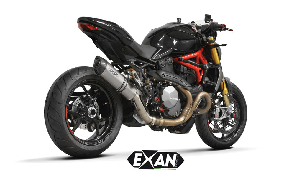 Scarichi Ducati Monster 1200 Exan X-Black Ovale Evo X-GP Carbon Cap