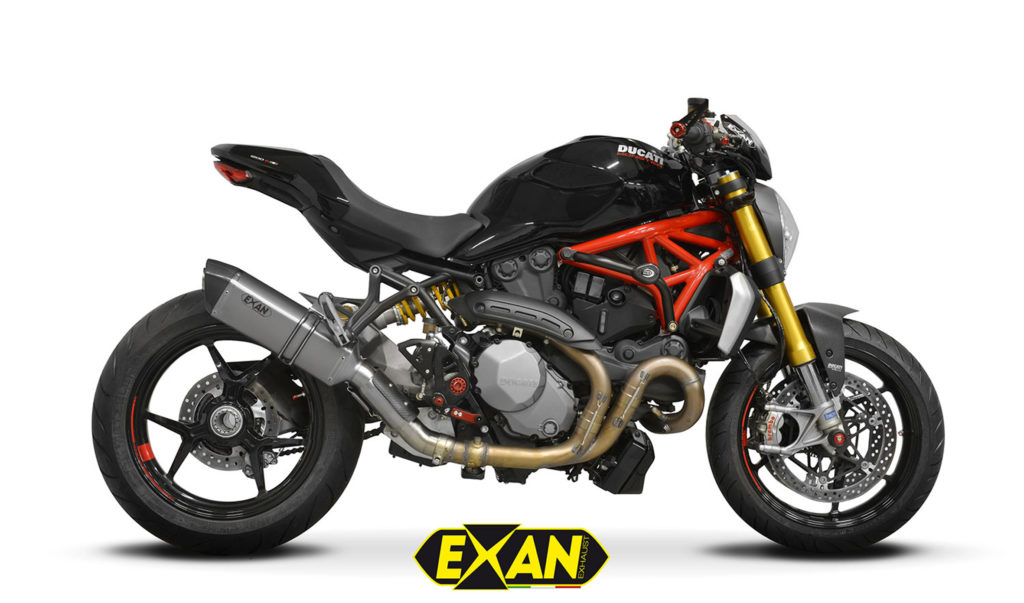 Scarichi Ducati Monster 1200 Exan X-Black Ovale Evo X-GP Carbon Cap