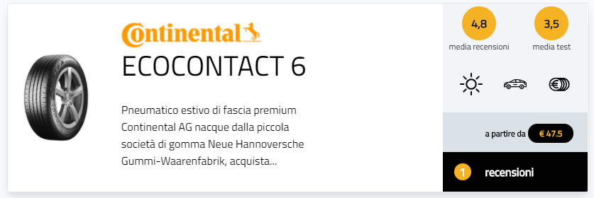 ID.3 Volkswagen Continental EcoContact 6 TS 850 P gomme pneumatici