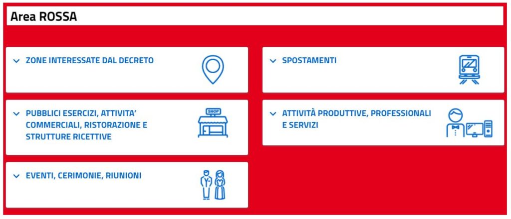 regole zona gialla arancione rossa autocertificazione dpcm regioni
