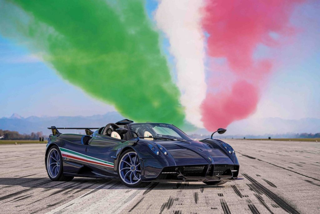 Huayra Tricolore Pagani 60esimo anniversario Frecce Tricolori aeronautica