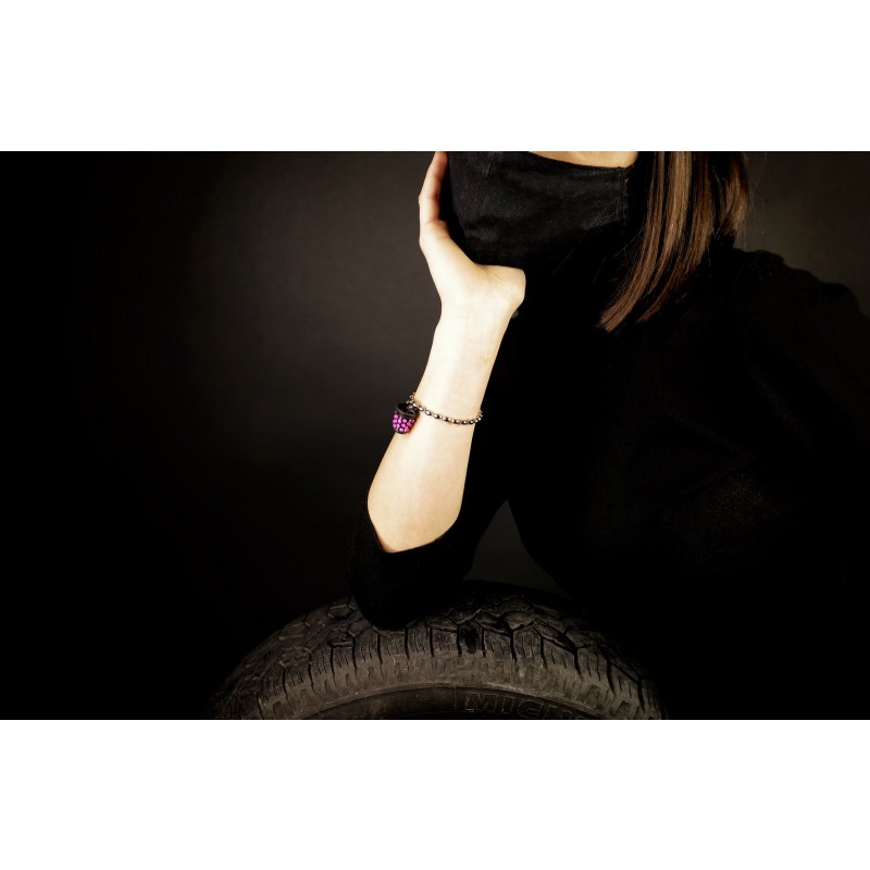 gioielli gomma keep out ditali neri swarosky pneumatici Idee regalo per lei donna gioiello con gomma ricavata da pfu riciclati