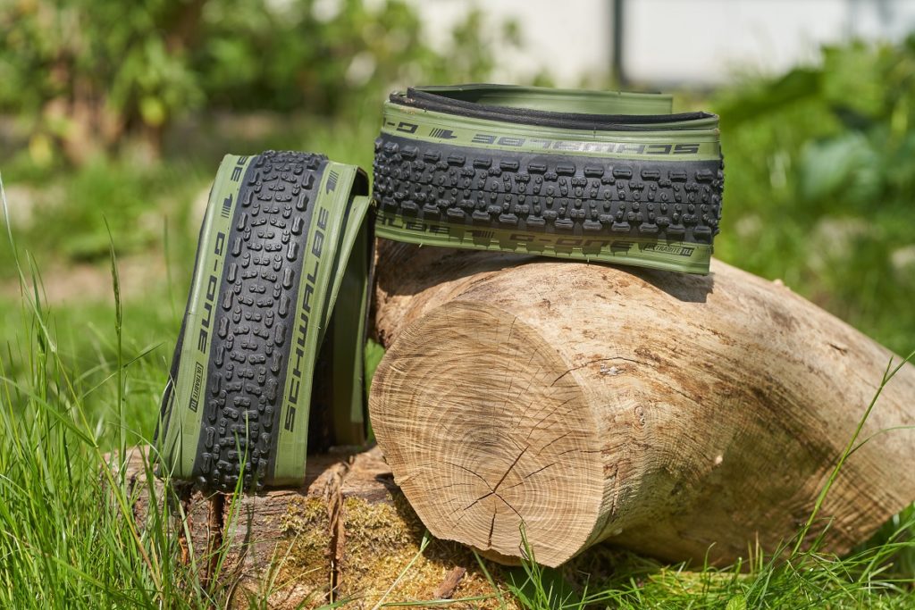 bici Gravel pneumatici è green, l'edizione speciale color verde oliva schwalbe G-One Ultrabite Tubeless Easy prezzi misure disponibili