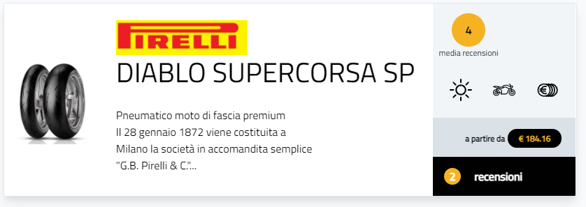 recensioni Pirelli Diablo Supercorsa SP
