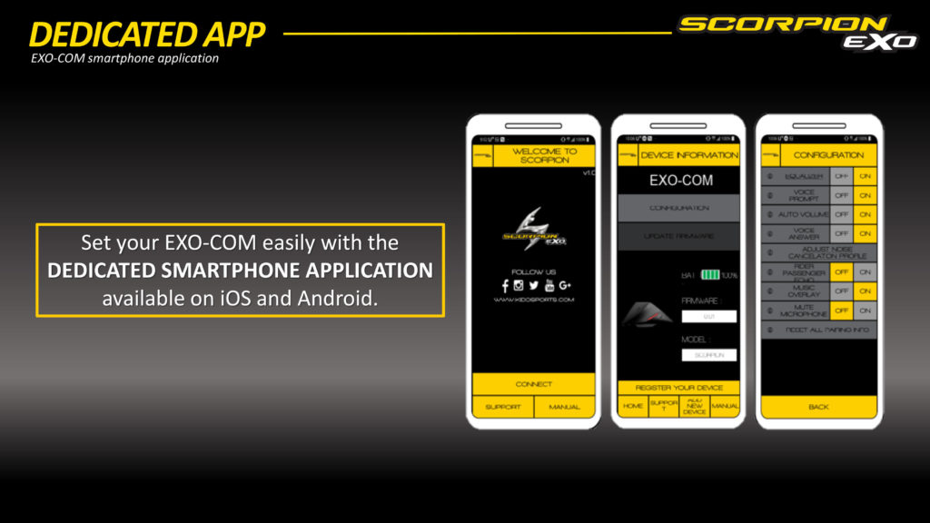 interfono Exo-Com casco Scorpion sports caschi uClear