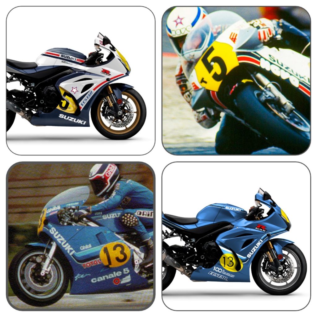 Lucchinelli e Uncini Suzuki consegna moto GSX-R1000R Legend Edition in diretta Live su Facebook quando marzo data link marco lucky