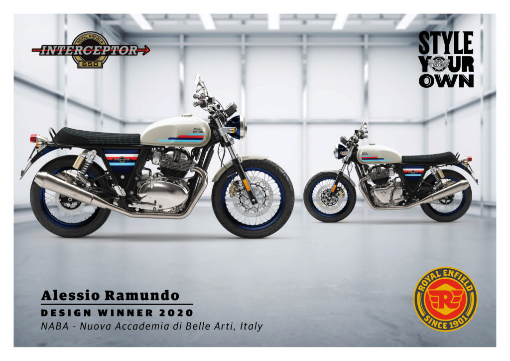 Alessio Ramundo Royal Enfield Style Your Own design studente italiano