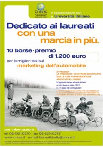 borse di studio Unrae Bando 10 tesi laurea marketing automobilistico