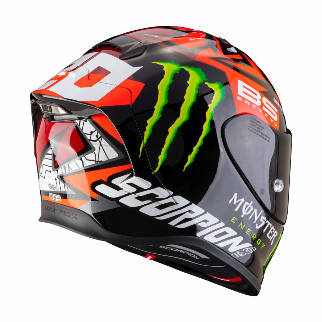 Scorpion Exo R1 Air: il casco racing, anche in replica Fabio Quartararo