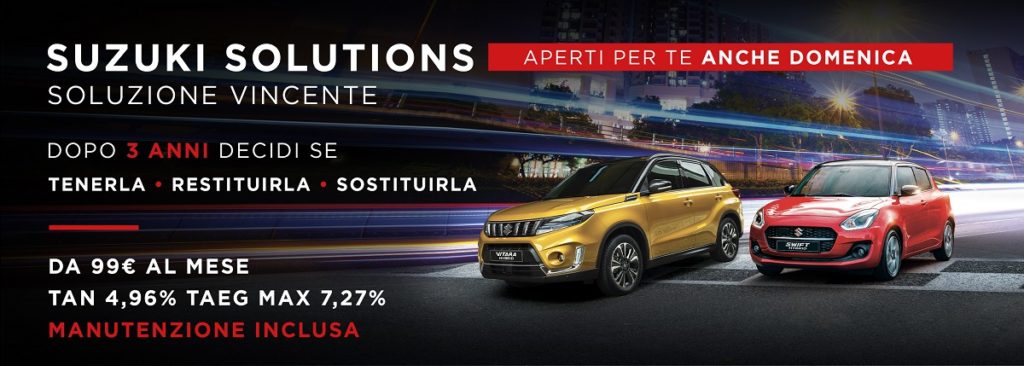 Porte aperte suzuki solutions 22 e 23 maggio 2021 offerta prova finanziamento swift dove concessionari quali concessionarie auto vetture macchine