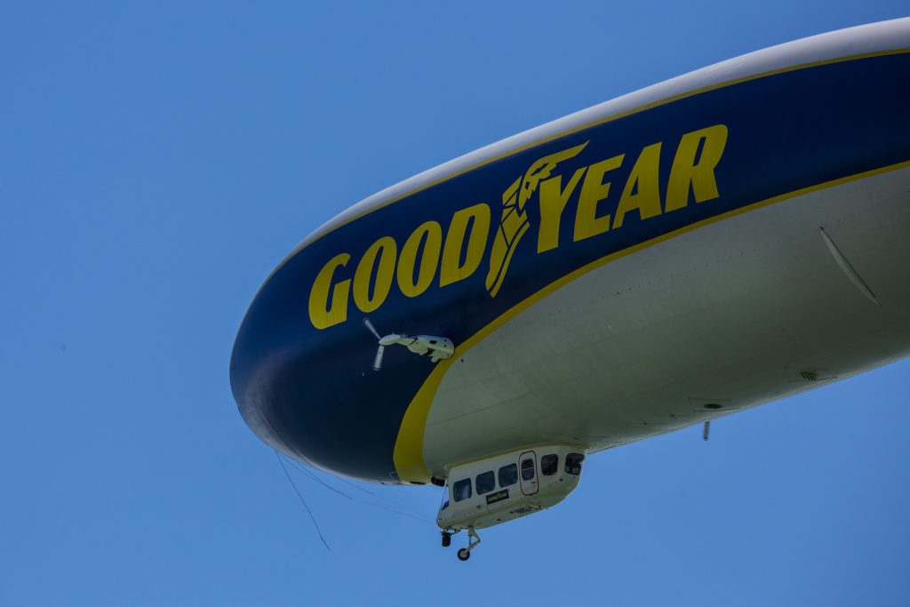 dirigibile Goodyear Milano Monza weekend 16 18 luglio blimp
