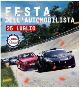 Festa dell'Automobilista Domenica 25 luglio pista Monza track day turni 