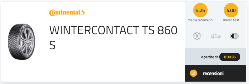 Porsche Taycan pneumatici PremiumContact 6 WinterContact TS 860 S