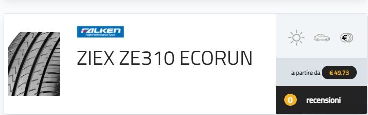 gomme seat leon pneumatici falken ziex e310 ecorun misure 205/55R16 91V prezzi recensioni test opinioni consigli come vanno