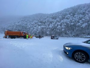 Campo Felice Tornimparte neve nevicata pneumatici invernali catene