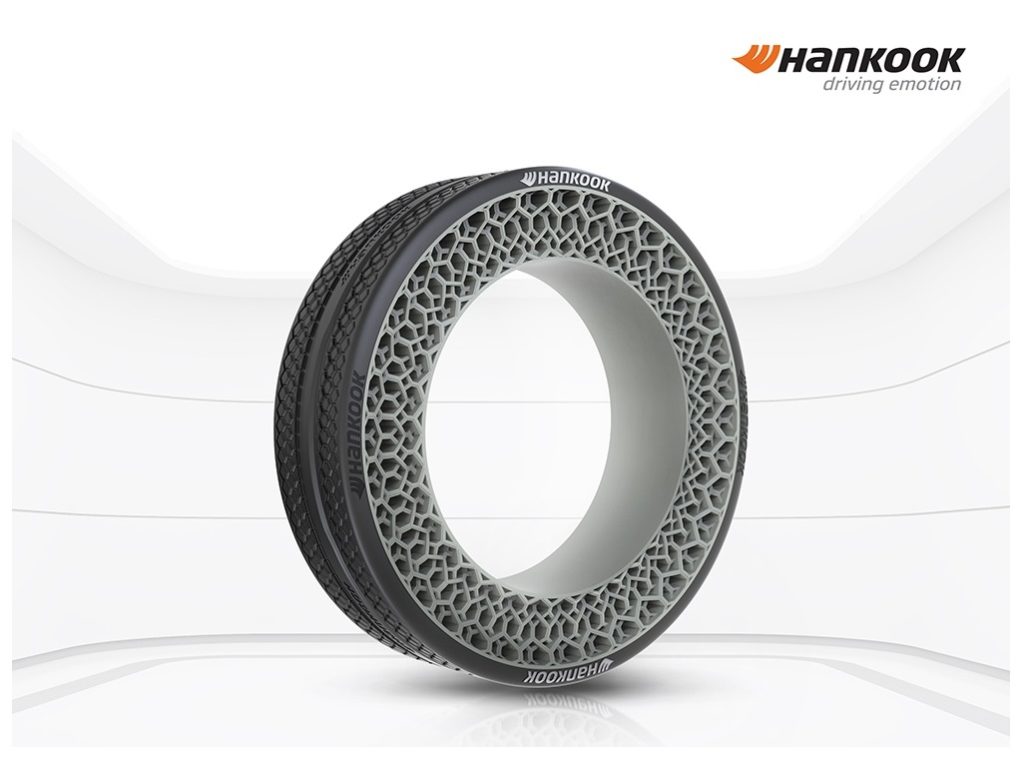 Hankook e Hyundai al CES 2022 con il modulo Plug & Drive gommato con pneumatici airless i-Flex