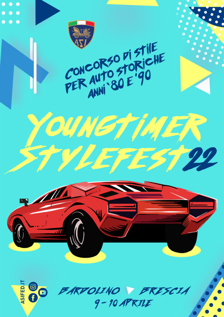 Youngtimer Festival asi lago di garda aprile date weekend Stylefest bardolino quando partecipare Parco di Villa Carrara categorie 