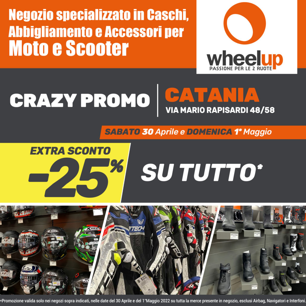 Wheelup Catania Sicilia inaugurazione 30 aprile1 maggio moto