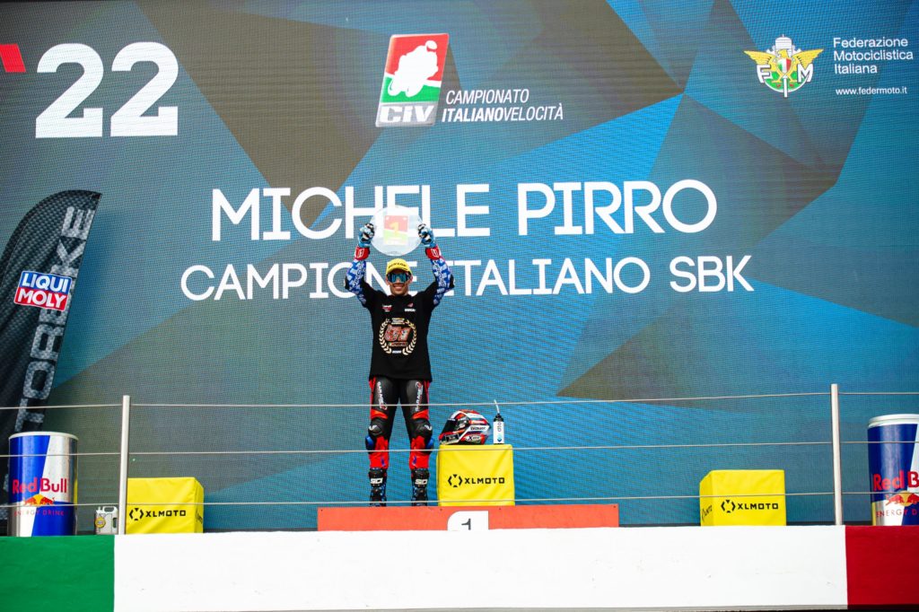 Michele Pirro civ Campionato Italiano Velocità Dunlop fornitore unico