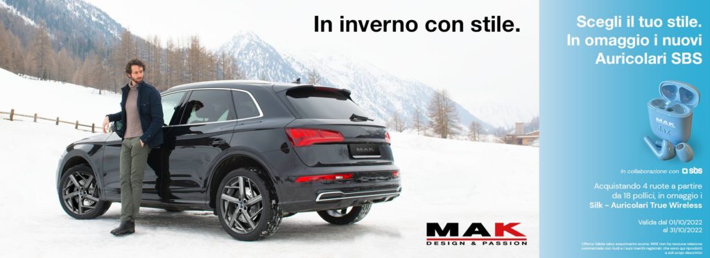 Mak cambio ruote promozione 18 pollici gadget tecnologico SBS