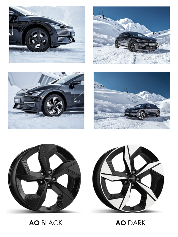 Dezent AO, i nuovi cerchi per auto elettriche ruote colori prezzo misure Audi Q4 e-tron, Mercedes EQC e EQA, Skoda ENYAQ, Hyundai Ioniq