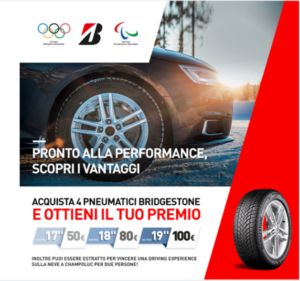 Bridgestone Pronto alla performance, scopri i vantaggi sconto gomme