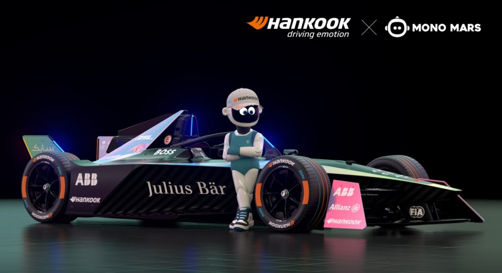 Mono Mars Hankook influencer virtuale robot Formula E