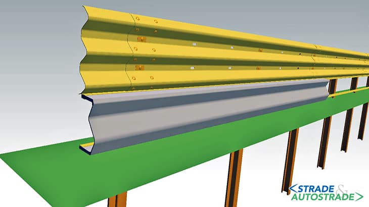 nuovo dispositivo salva motociclisti guardrail in gomma riciclata pfu pneumatici fuori uso anas ferrovie Proge Plast ecopneus