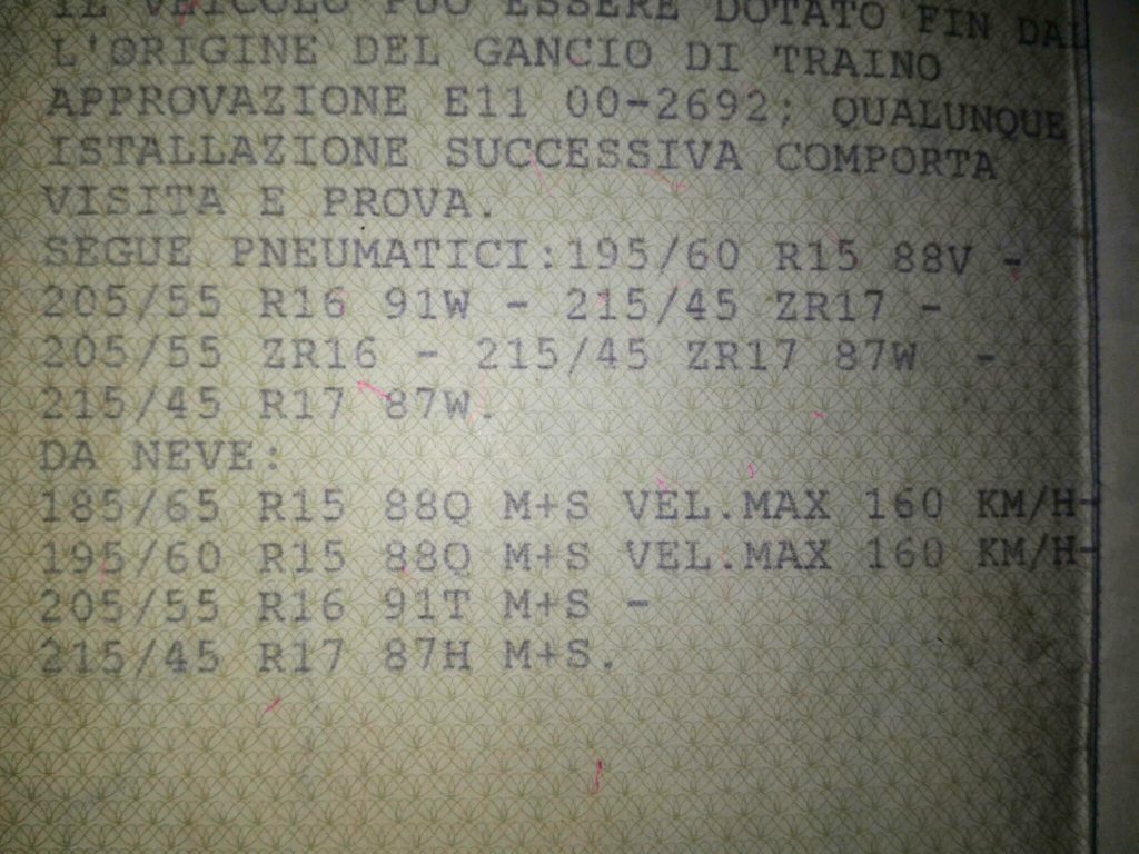 M+S codici velocità ridotti pneumatici estivi gomme cna assogomma