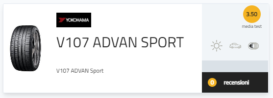 pneumatici Porsche Cayenne Yokohama Advan Sport V107